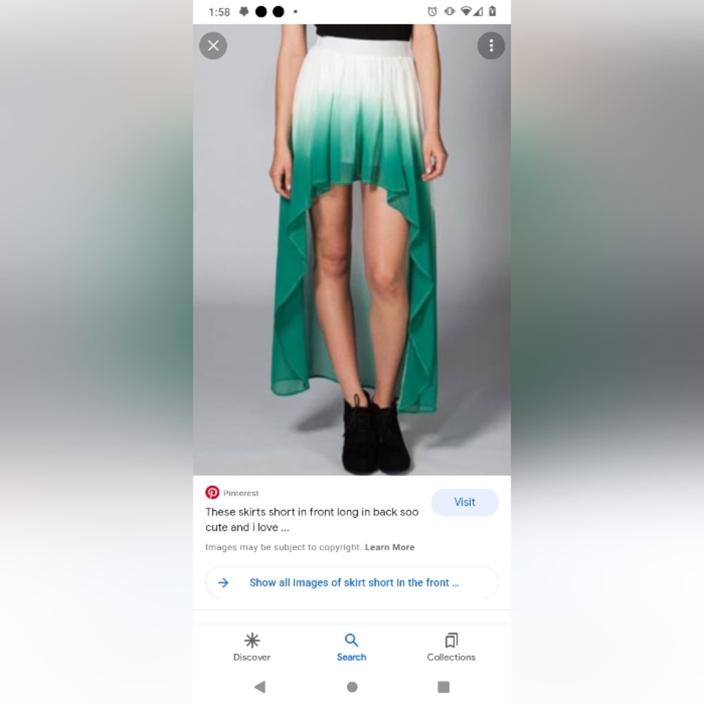 High low multi color skirt - Picture 2 of 2
